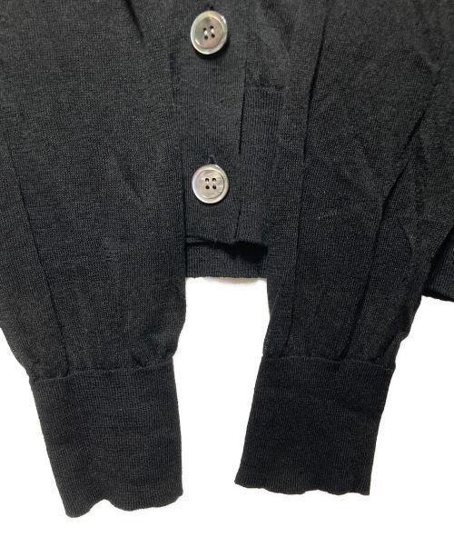 Whim Gazette（ウィムガゼット）Whim Gazette (ウィムガゼット) シアーリネンカーディガン ブラック サイズ:Freeの古着・服飾アイテム