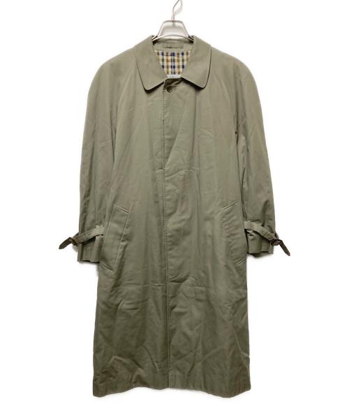 Aquascutum（アクアスキュータム）Aquascutum (アクアスキュータム) AQUA5ステンカラーコート カーキ サイズ:36の古着・服飾アイテム