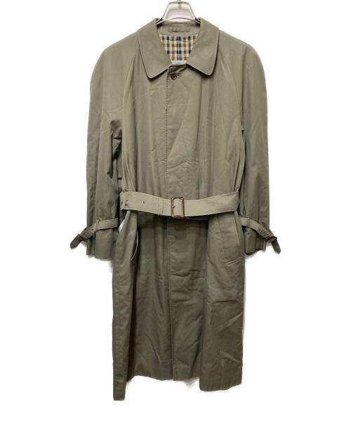 Aquascutum（アクアスキュータム）Aquascutum (アクアスキュータム) AQUA5ステンカラーコート カーキ サイズ:36の古着・服飾アイテム
