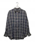WILD LIFE TAILOR Adam et ROPEワイルドライフテーラーアダム エ ロペ）の古着「チェックシャツ」｜グレー×ネイビー