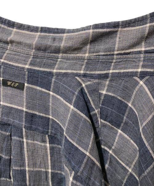 WILD LIFE TAILOR Adam et ROPE（ワイルドライフテーラーアダム エ ロペ）WILD LIFE TAILOR Adam et ROPE (ワイルドライフテーラーアダム エ ロペ) チェックシャツ グレー×ネイビー サイズ:Ｌの古着・服飾アイテム