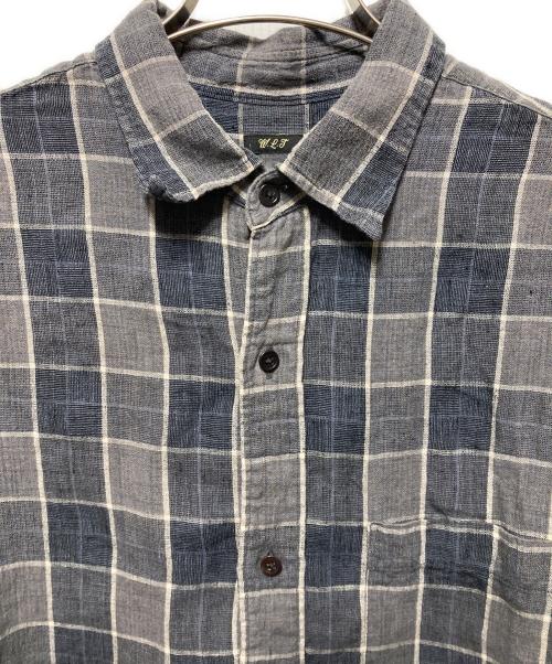 WILD LIFE TAILOR Adam et ROPE（ワイルドライフテーラーアダム エ ロペ）WILD LIFE TAILOR Adam et ROPE (ワイルドライフテーラーアダム エ ロペ) チェックシャツ グレー×ネイビー サイズ:Ｌの古着・服飾アイテム