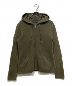 LAUREN RALPH LAURENローレンラルフローレン）の古着「ミリタリーニットパーカー」｜カーキ