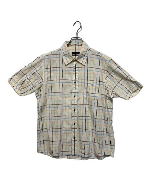 BURBERRY BLACK LABEL（バーバリーブラックレーベル）BURBERRY BLACK LABEL (バーバリーブラックレーベル) 半袖シャツ イエロー サイズ:3の古着・服飾アイテム