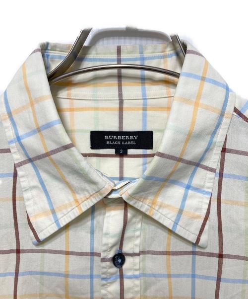 BURBERRY BLACK LABEL（バーバリーブラックレーベル）BURBERRY BLACK LABEL (バーバリーブラックレーベル) 半袖シャツ イエロー サイズ:3の古着・服飾アイテム