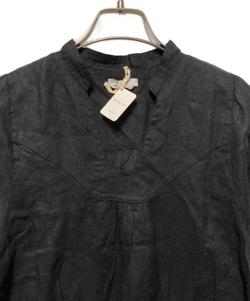 fog linen work（フォグリネンワーク）fog linen work (フォグリネンワーク) リネンワンピース ブラック サイズ:無しの古着・服飾アイテム