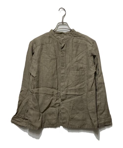 Vlas Blomme（ヴラスブラム）Vlas Blomme (ヴラスブラム) コルトレイクリネンシャツセットアップ ベージュの古着・服飾アイテム