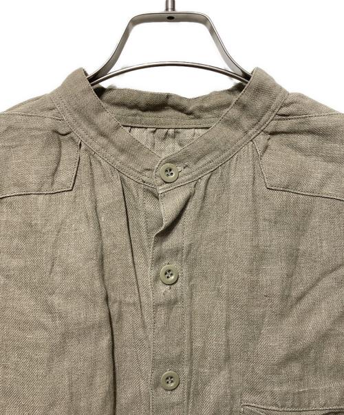 Vlas Blomme（ヴラスブラム）Vlas Blomme (ヴラスブラム) コルトレイクリネンシャツセットアップ ベージュの古着・服飾アイテム