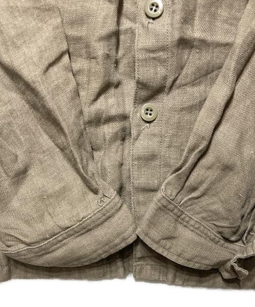 Vlas Blomme（ヴラスブラム）Vlas Blomme (ヴラスブラム) コルトレイクリネンシャツセットアップ ベージュの古着・服飾アイテム