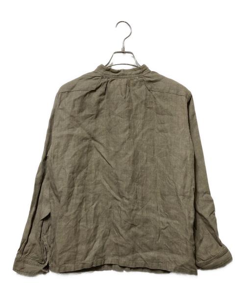 Vlas Blomme（ヴラスブラム）Vlas Blomme (ヴラスブラム) コルトレイクリネンシャツセットアップ ベージュの古着・服飾アイテム