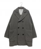 ONE FIFTHワンフィフス）の古着「メルトンハーフコート」｜グレー