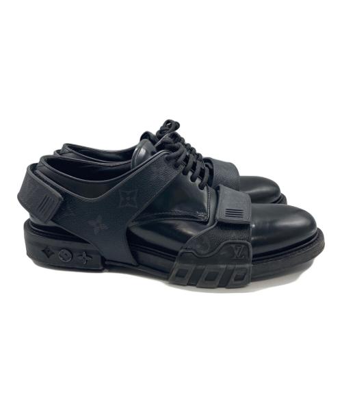 LOUIS VUITTON（ルイ ヴィトン）LOUIS VUITTON (ルイ ヴィトン) ハーネスダービーシューズ ブラック サイズ:8 2/1の古着・服飾アイテム