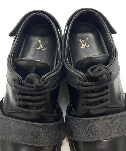 LOUIS VUITTON（ルイ ヴィトン）LOUIS VUITTON (ルイ ヴィトン) ハーネスダービーシューズ ブラック サイズ:8 2/1の古着・服飾アイテム
