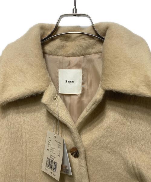Eaphi（エフィ）Eaphi (エフィ) eaphi wave design shaggy long coat サンドベージュ サイズ:Sの古着・服飾アイテム