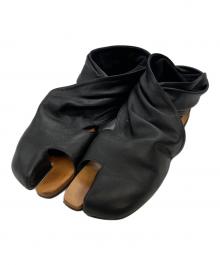 Mame Kurogouchi（マメクロゴウチ）の古着「Sheep Leather Tabi Sandals」｜ブラック