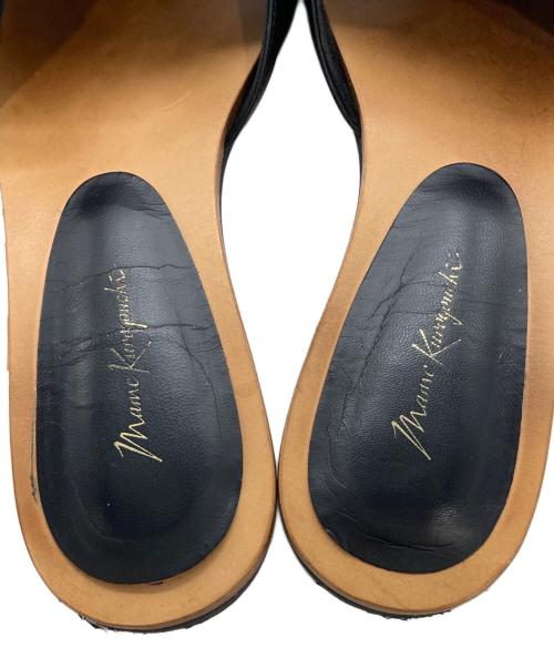 Mame Kurogouchi（マメクロゴウチ）Mame Kurogouchi (マメクロゴウチ) Sheep Leather Tabi Sandals ブラック サイズ:24.5の古着・服飾アイテム