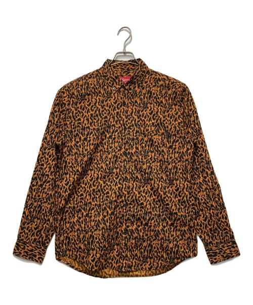 SUPREME（シュプリーム）SUPREME (シュプリーム) Leopard Shirt ブラック×オレンジ サイズ:Mの古着・服飾アイテム