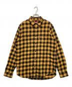 SUPREMEシュプリーム）の古着「Small Buffalo Flannel Shirt」｜イエロー