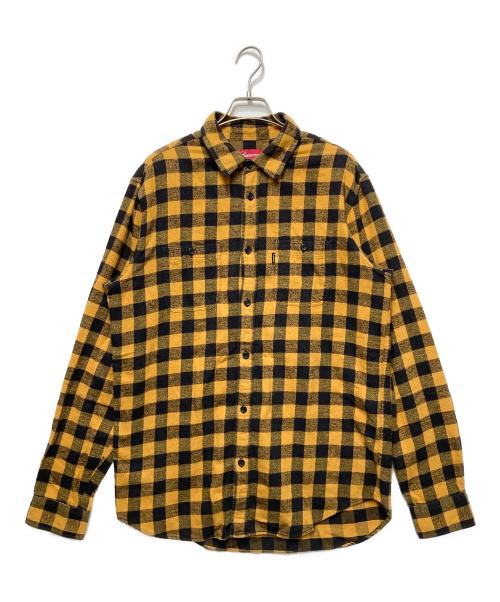 SUPREME（シュプリーム）SUPREME (シュプリーム) Small Buffalo Flannel Shirt イエロー サイズ:Lの古着・服飾アイテム