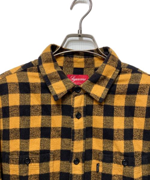 SUPREME（シュプリーム）SUPREME (シュプリーム) Small Buffalo Flannel Shirt イエロー サイズ:Lの古着・服飾アイテム