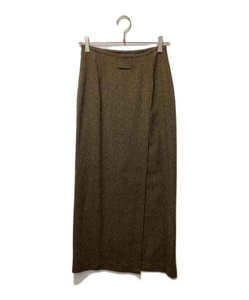 Jean Paul GAULTIER CLASSIQUE（ジャンポールゴルチエクラシック）Jean Paul GAULTIER CLASSIQUE (ジャンポールゴルチエクラシック) ウールロングスカート ベージュ サイズ:40の古着・服飾アイテム