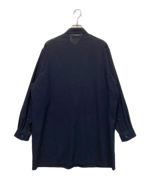 Y's（ワイズ）Y's (ワイズ) オーバーサイズシアーシャツ ネイビー サイズ:表記無しの古着・服飾アイテム