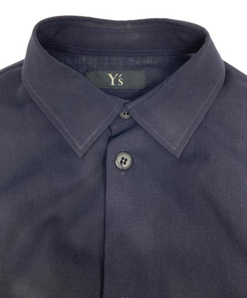 Y's（ワイズ）Y's (ワイズ) オーバーサイズシアーシャツ ネイビー サイズ:表記無しの古着・服飾アイテム