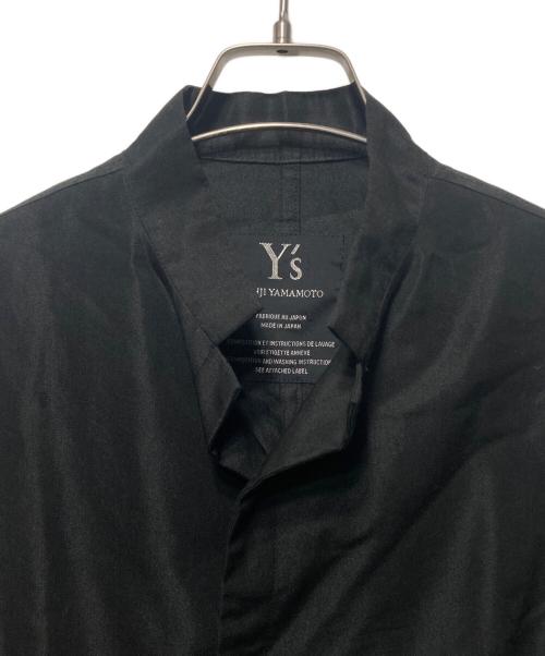 Y's（ワイズ）Y's (ワイズ) スタンドカラー ロング コート ブラック サイズ:2の古着・服飾アイテム
