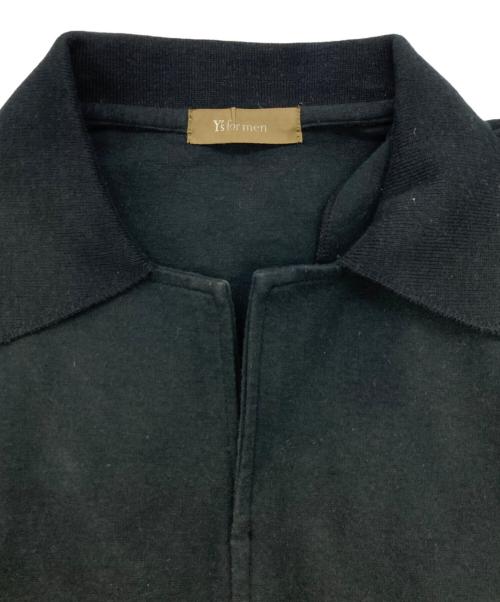 Y's for men（ワイズフォーメン）Y'S for men (ワイズフォーメン) スキッパーポロシャツ ブラック サイズ:-の古着・服飾アイテム