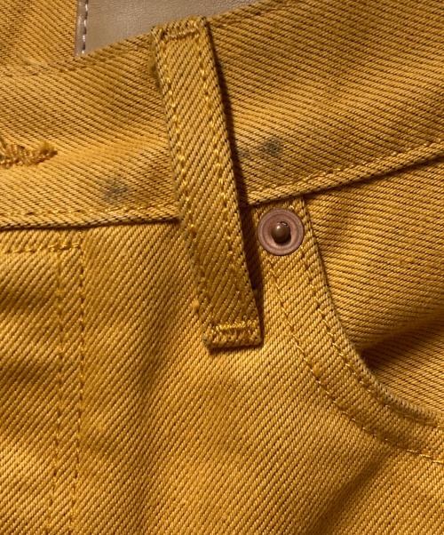 Calvin Klein（カルバンクライン）Calvin Klein (カルバンクライン) HERON PRESTON (ヘロンプレストン) カラーデニムパンツ イエロー サイズ:28の古着・服飾アイテム