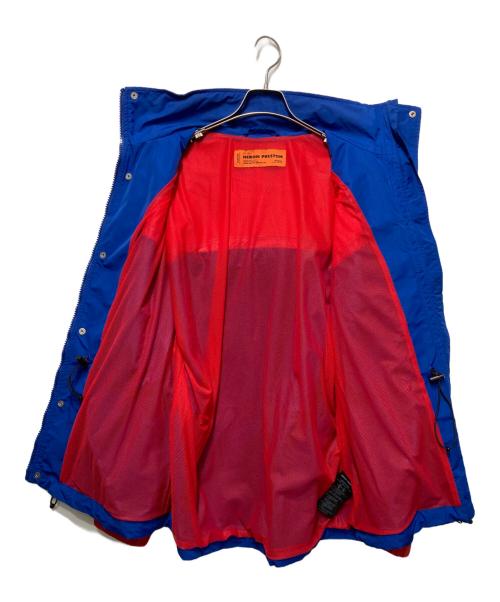 HERON PRESTON（ヘロンプレストン）HERON PRESTON (ヘロンプレストン) NYLON MULTICOLOR HOODED JACKET ブルー×レッド サイズ:Mの古着・服飾アイテム