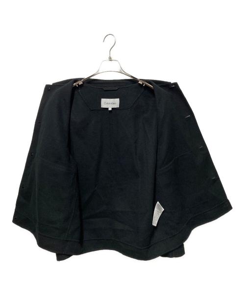 Calvin Klein（カルバンクライン）Calvin Klein (カルバンクライン) ボタンアップメルトンジャケット ブラック サイズ:Ｍの古着・服飾アイテム