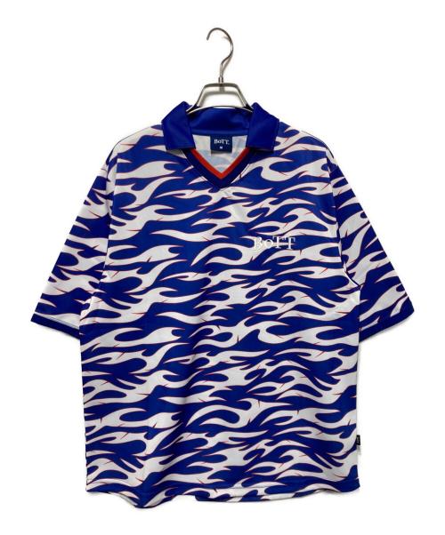 BoTT（ボット）BoTT (ボット) Flame soccer shirt/フレームサッカーシャツ ブルー サイズ:Mの古着・服飾アイテム
