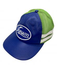 VANSON×SUPREME（バンソン×シュプリーム）の古着「Vanson Leathers Mesh Back 6-Panel」｜ブルー×グリーン