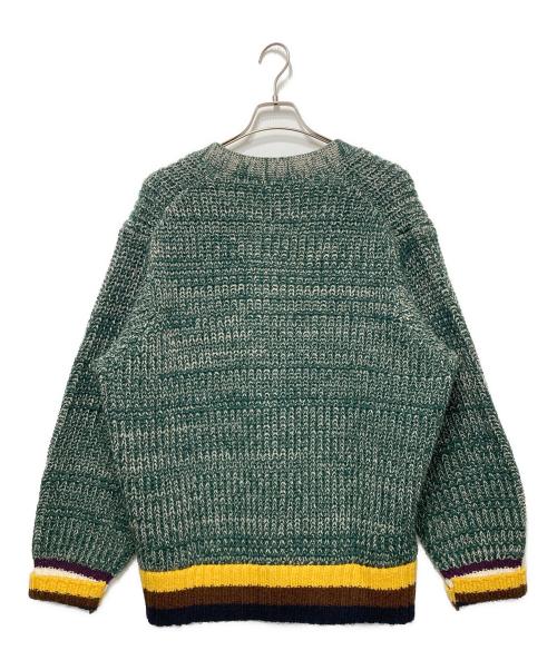 kolor/BEACON（カラービーコン）kolor/BEACON (カラービーコン) 杢ニットカーディガン グリーン サイズ:2の古着・服飾アイテム