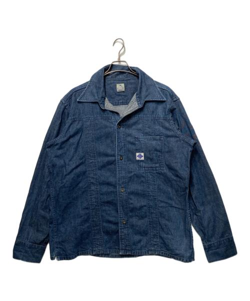POST O'ALLS（ポストオーバーオールズ）POST O'ALLS (ポストオーバーオールズ) デニムシャツジャケット インディゴ サイズ:XLの古着・服飾アイテム