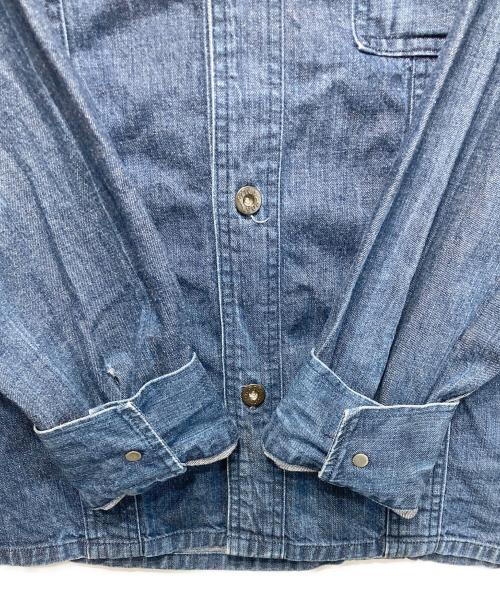 POST O'ALLS（ポストオーバーオールズ）POST O'ALLS (ポストオーバーオールズ) デニムシャツジャケット インディゴ サイズ:XLの古着・服飾アイテム