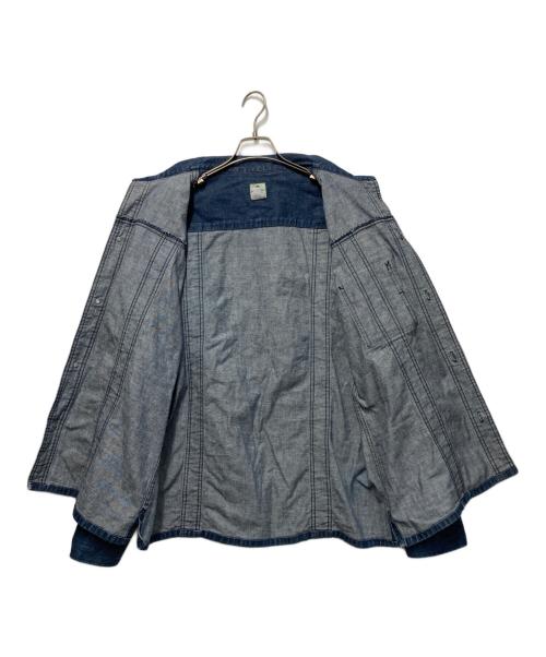 POST O'ALLS（ポストオーバーオールズ）POST O'ALLS (ポストオーバーオールズ) デニムシャツジャケット インディゴ サイズ:XLの古着・服飾アイテム