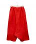 ROBE DE CHAMBRE COMME DES GARCONS (ローブドシャンブル コムデギャルソン) 製品染めサルエルパンツ レッド サイズ:M：9000円