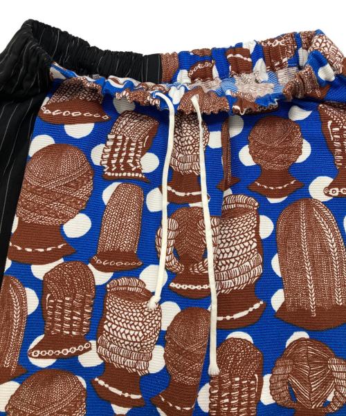 COMME des GARCONS（コムデギャルソン）COMME des GARCONS (コムデギャルソン) 切替サルエルパンツ ブラウン×ブラック サイズ:Mの古着・服飾アイテム