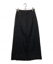 AMOMENTO（アモーメント）の古着「シアーマキシロングスカート」｜ブラック