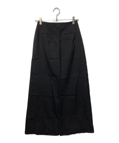 AMOMENTO（アモーメント）AMOMENTO (アモーメント) シアーマキシロングスカート ブラックの古着・服飾アイテム