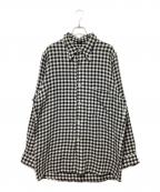 BED J.W. FORDベッドフォード）の古着「Wardrobe shirt check pattern」｜ホワイト×ブラック