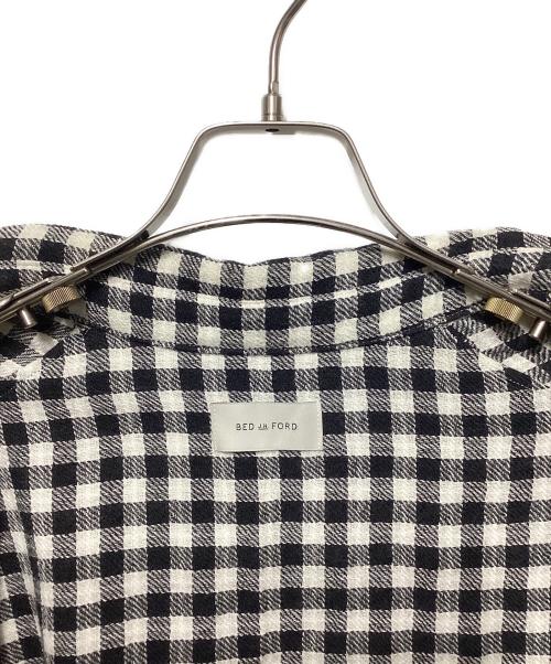 BED J.W. FORD（ベッドフォード）BED J.W. FORD (ベッドフォード) Wardrobe shirt check pattern ホワイト×ブラック サイズ:1の古着・服飾アイテム