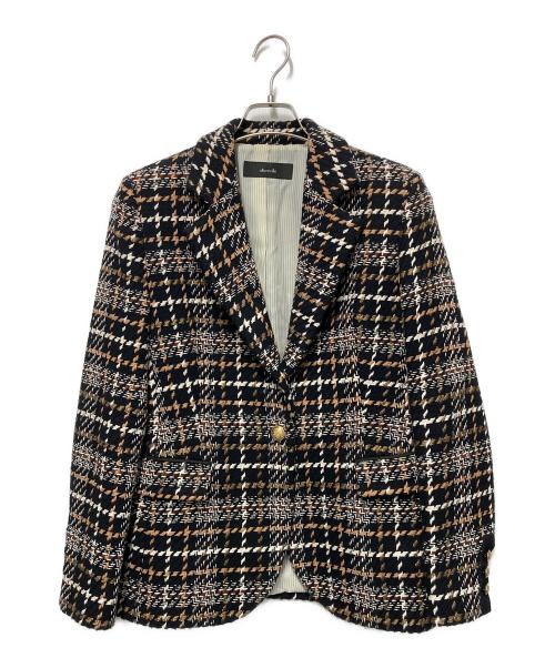 allureville（アルアバイル）allureville (アルアバイル) ビックチェックテーラードジャケット ブラック サイズ:2の古着・服飾アイテム