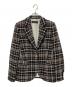 allureville（アルアバイル）の古着「ビックチェックテーラードジャケット」｜ブラック