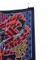 中古・古着 HERMES (エルメス) スカーフ ネイビー×レッド：25000円