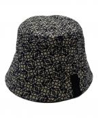LOEWEロエベ）の古着「アナグラムジャガードバケットハット」｜ネイビー×ブラック