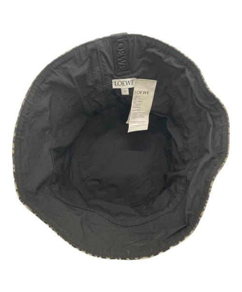 LOEWE（ロエベ）LOEWE (ロエベ) アナグラムジャガードバケットハット ネイビー×ブラックの古着・服飾アイテム
