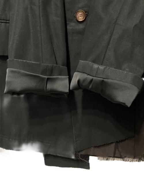 BED J.W. FORD（ベッドフォード）BED J.W. FORD (ベッドフォード) バトルドレスジャケット ブラック サイズ:1の古着・服飾アイテム